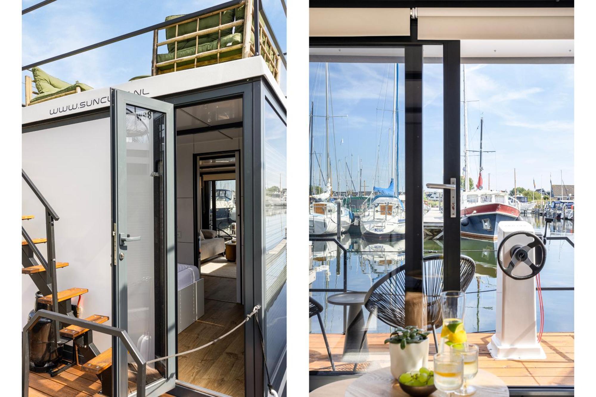 Cosy Tiny Houseboats Near Beach And Restaurants By Weltevreden Experience ゼーウォルデ エクステリア 写真